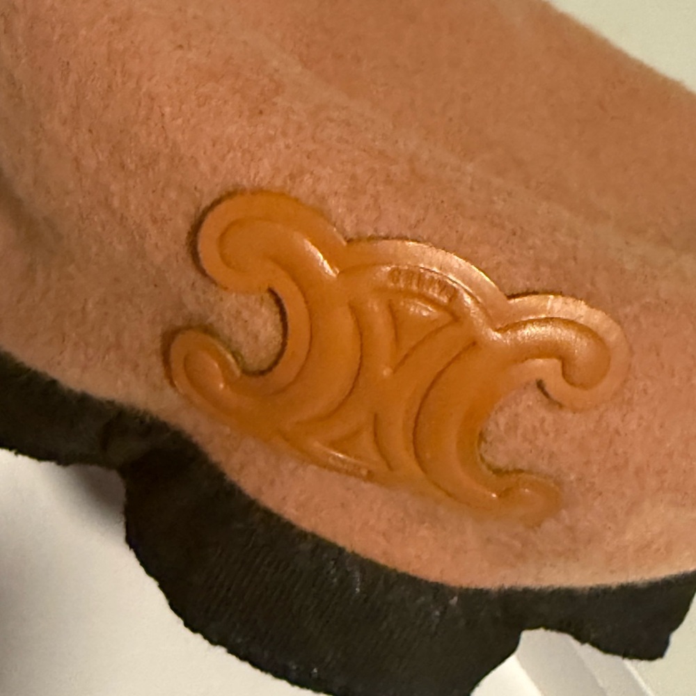 Tan and Black Hat with Logo